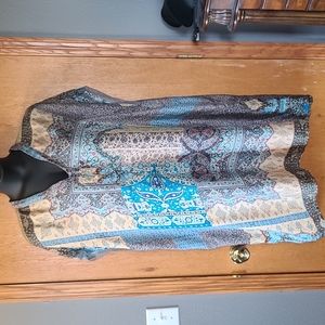 Johnny Was SILK Tunic Dress 2X